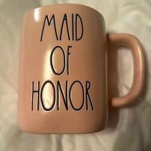 Maid of Honor pink Rae Dunn mug